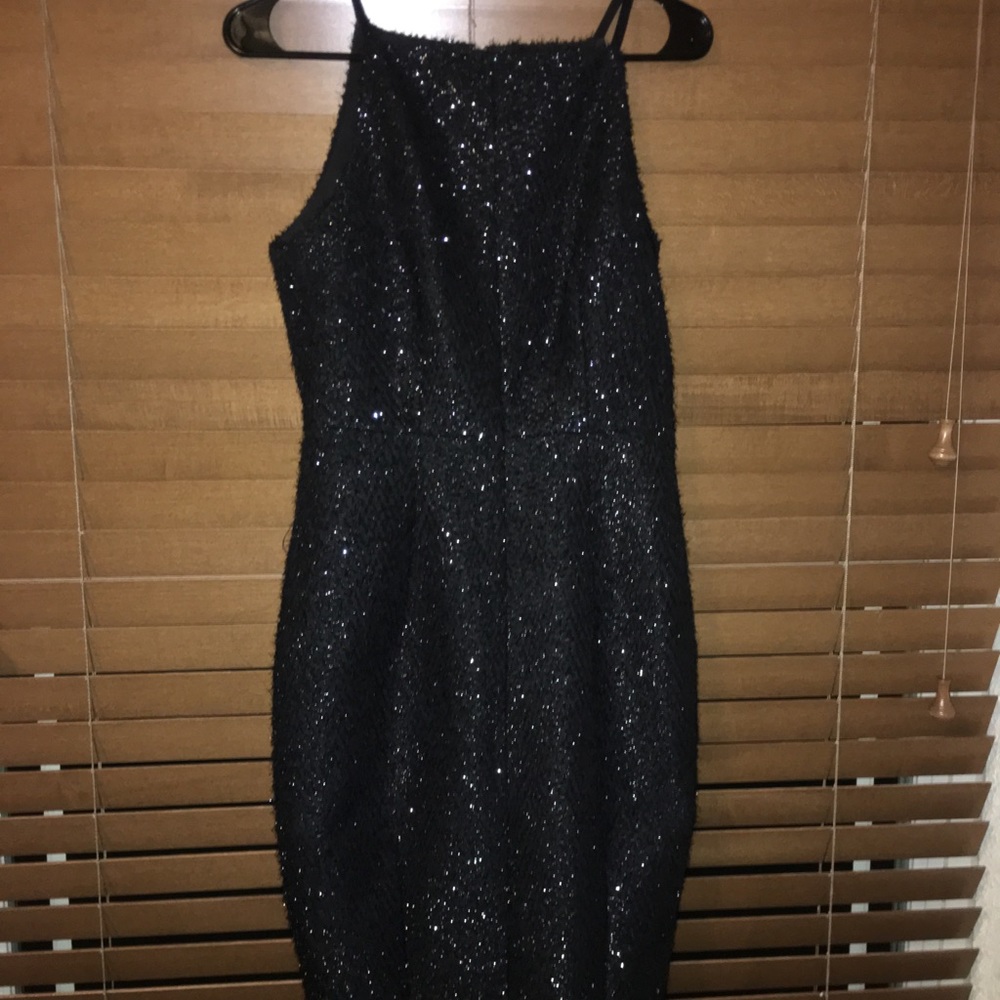 Sleeveless Black Night Dress